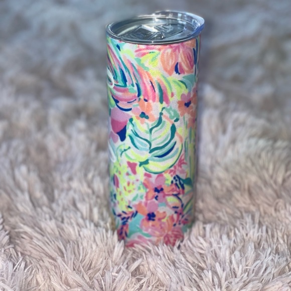 Lily Pulitzer inspired tumbler. Customizable with name! - Picture 2 of 4
